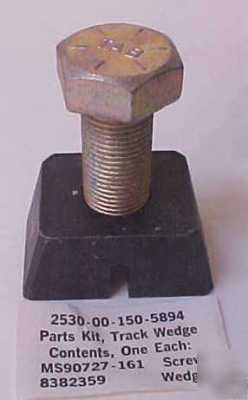 Dozer track wedge and bolt, 25 parts kits 