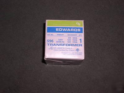 Edwards signal transformer 596 signaling 120V-(18-12-6V