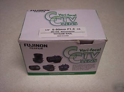 Fujinon vari-focal cctv lens YV10X5B-SA2L 5-50MM 
