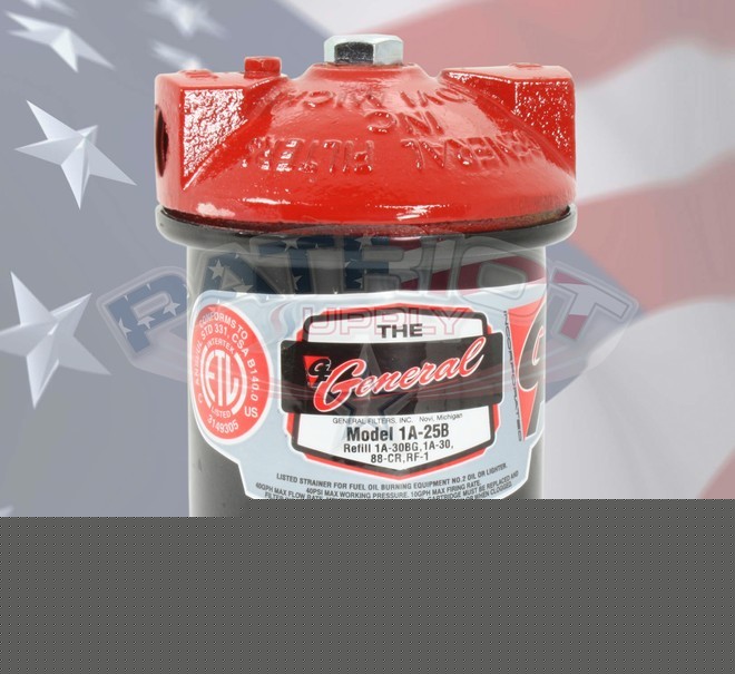 General 1A25A complete fuel oil filter 3/8