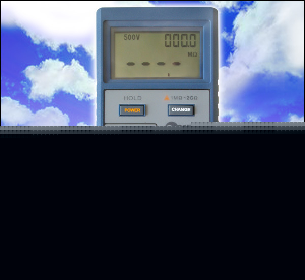 Intelligent cpu digital megohmmeter ohm meter tester