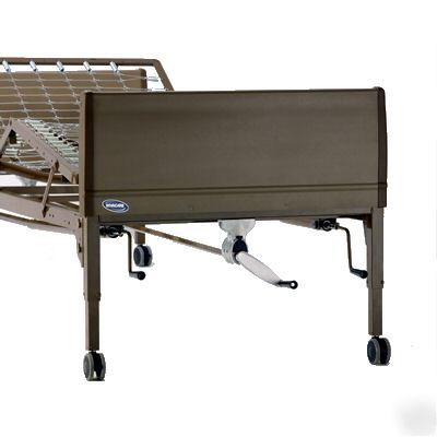 Manual hospital bed pkg w/bed rails & mattress