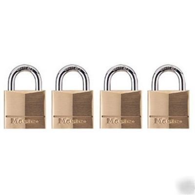 Master lock 120Q 4-pack of 3/4-inch wide brass padlocks