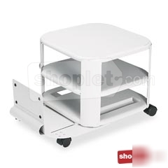 Master products mobile threeshelf printer stand with c