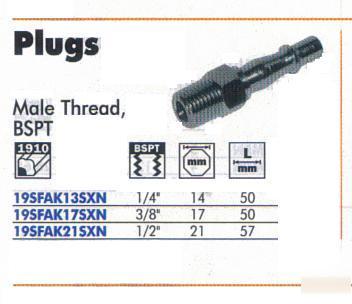 Quick release plug 1/2