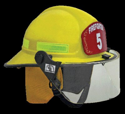 Fire helmet. morning pride. light force plus. yellow