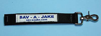 Firefighter glove strap w/trigger snap sav-a-jake black