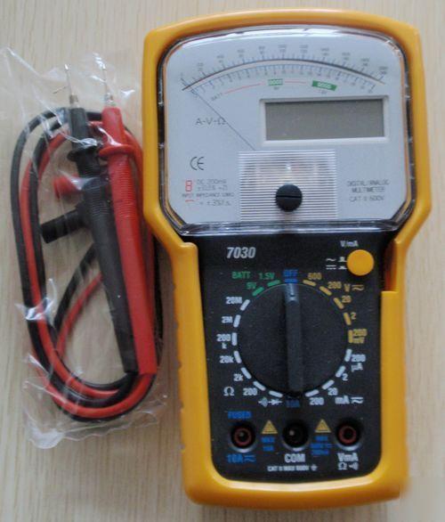 KT7030 analogue digital dual display multimeter tester