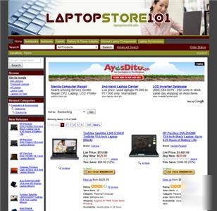 Laptop store - website business for sale + domain