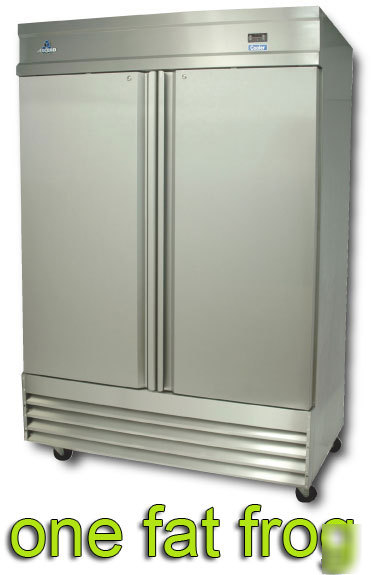 New reachin commercial refrigerator cooler 2 door 