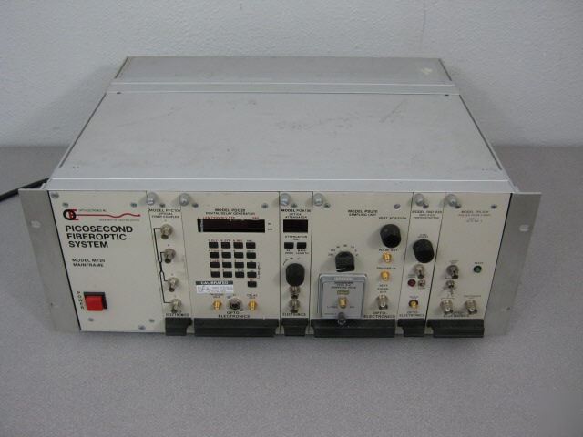 Opto-electronics picosecond fiberoptic system w/modules