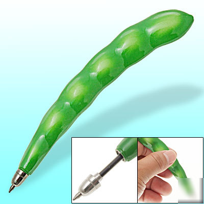 Plastic bean shaped ballpoint ball point writing pen