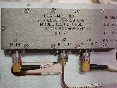 Rf amplifier k&l filter rhg log amp narda coupler assem