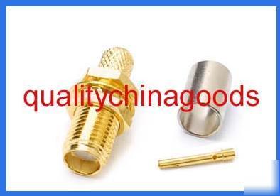 Sma female connector with nut crimp RG58 LMR195 CFD200
