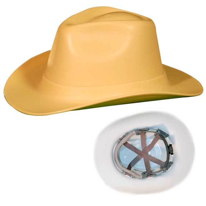 New wise tan cowboy hard had helmet ansi 6 pt ratchet