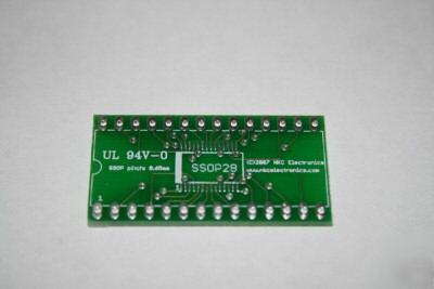 Ssop to dip adapter 28-pin (5-pack)