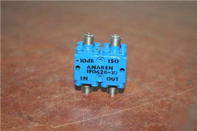 Anaren microwave hybrid coupler model 1FO628-10 -10DB