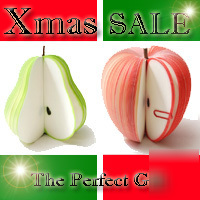 Fresh apple & pear office note teachers gift post it