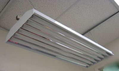 New (200) 6 lamp fluorescent multi-tap T8 high low bay