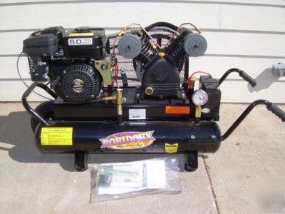 New gas engine powered cast iron puma air compressor