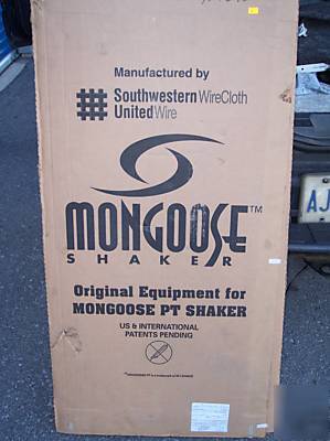 New mongoose pt shaker duraflo screen set (4 screens) 