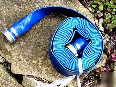 New universal discharge hose 2 1/4 od w/fittings 25'