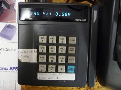 Verifone tranz 330 credit card terminal and scribe 612 