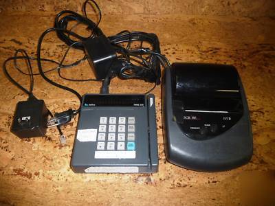 Verifone tranz 330 credit card terminal and scribe 612 