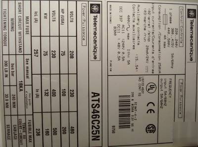 Telemecanique ATS46C25N softstart 