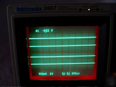 Tektronix 2467 350 mhz oscilloscope w/options & manuals