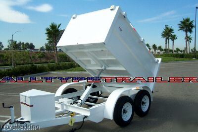 2010 model landscape hydraulic dump trailer w remote