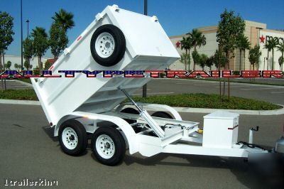 2010 model landscape hydraulic dump trailer w remote