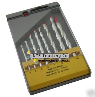 8PC pro masonry drill bit bits set - 3 4 5 6 7 8 9 10MM