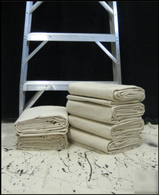 9 x 12 8 oz medium canvas dropcloth, painters dropclots