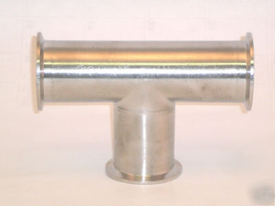316L stainless equal tee sanitary tri clamp 2