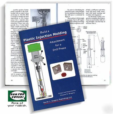 A plastic injection molding attachment for drill press