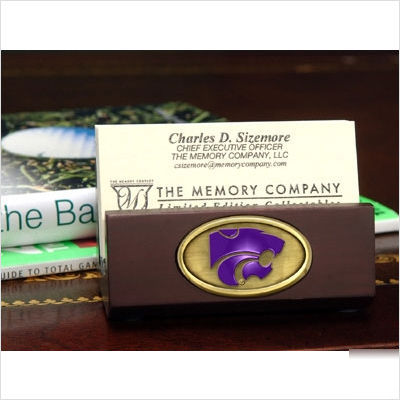 Kansas state university business card holder