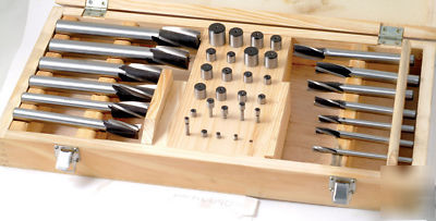 New 40PC hss strt-shank counterbore set(1/4-1 inch )- 