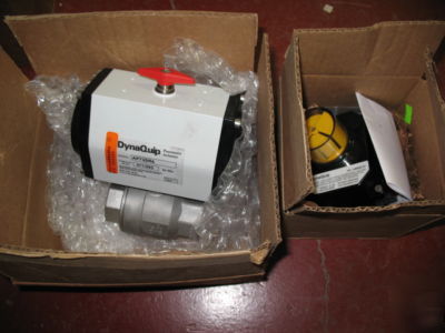 New dyanquip AP73SR4 pneumatic actuator w/ position ind 