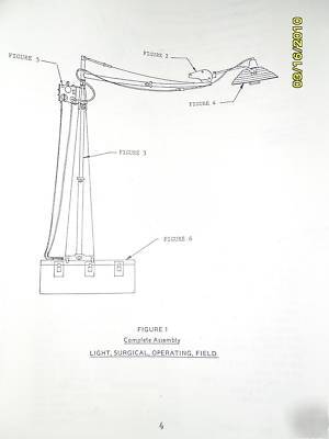 New mobile surgical lights, field operating, military, 