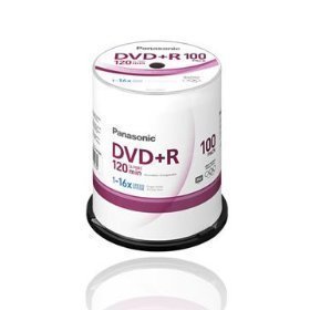 Panasonic dvd+r 4.7GB dvd dicsc on 16X - spindle 100