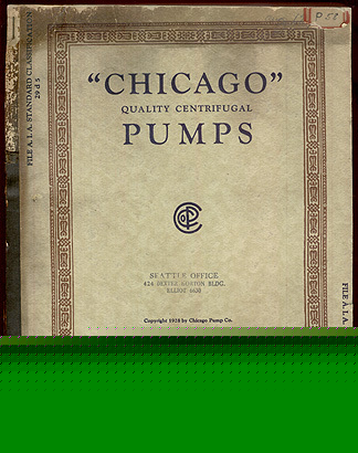Chicago pump trade catalog fire construction hotel 1928