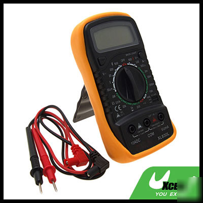 Electricians digital multimeter readout electronic volt