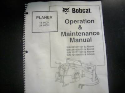 Bobcat planer 18