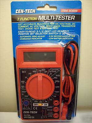 Digital 7 function ac/dc ohm multimeter voltmeter, 