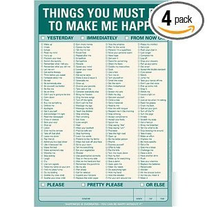 Knock knock things you must do note pads 4PK $24