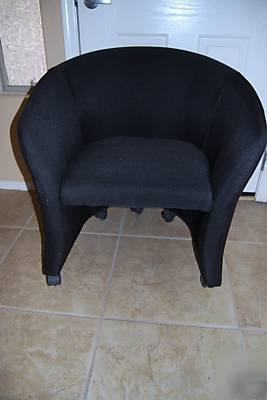 Mts 810 marquis chair lobby club lounge wheels black