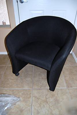 Mts 810 marquis chair lobby club lounge wheels black