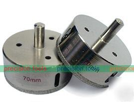 New 70MM diamond coated drill bit hole saw glass tank