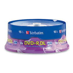 New verbatim 8X dvd+r dl media 95484